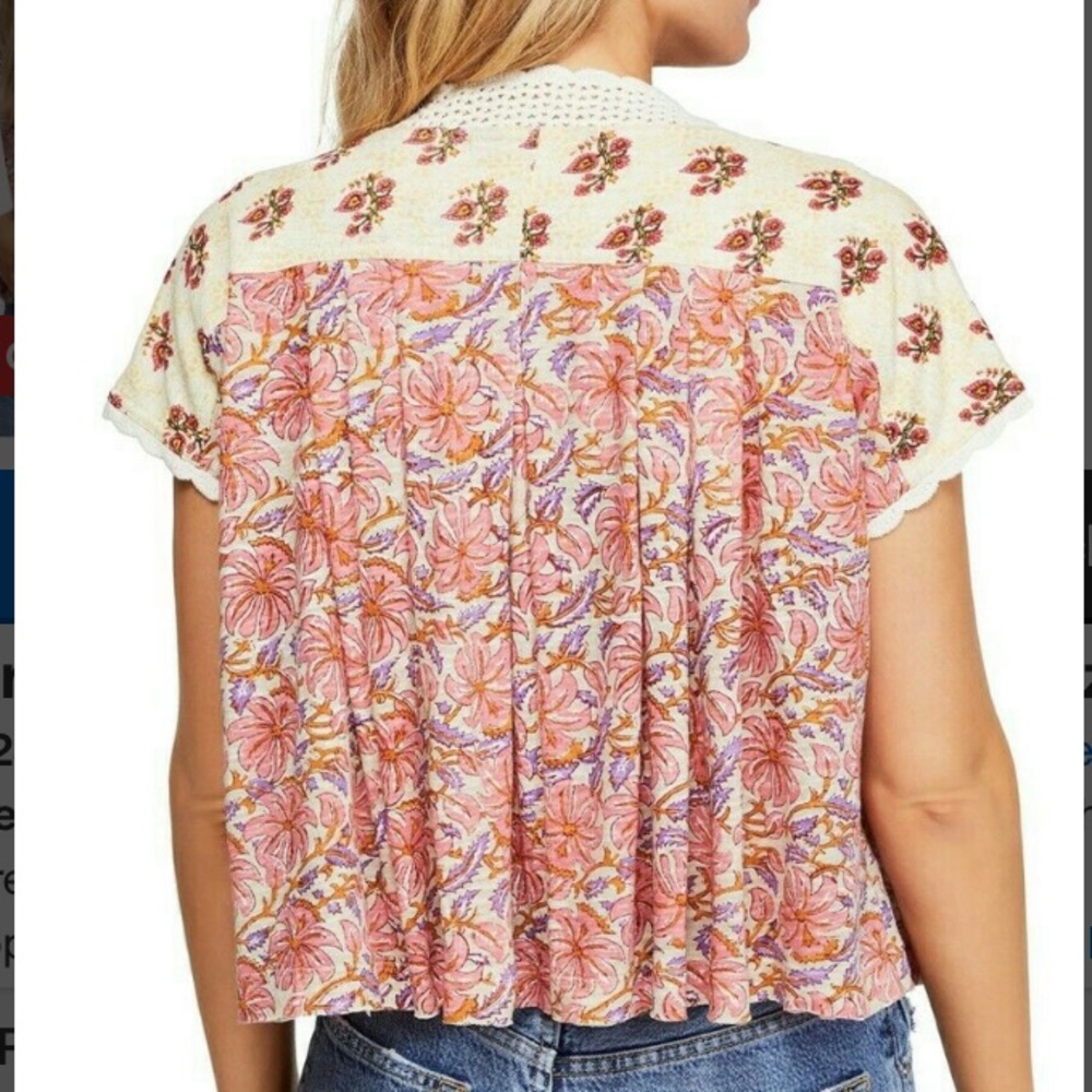 Free People Leilani Print Top - Picture 2 of 8